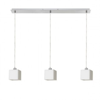 DADOS III 80 závěsná  opálové sklo/chrom 230V LED E27 3x11W
