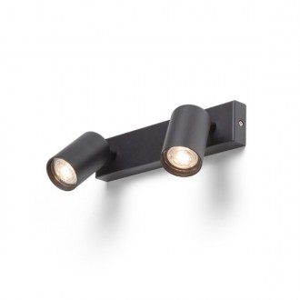 DUDE II přisazená černá 230V LED GU10 2x9W