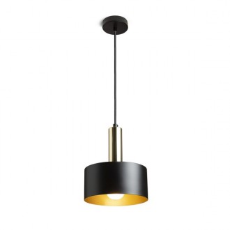 GIULIA 20 závěsná černá/zlatohnědá mosaz 230V LED E27 15W