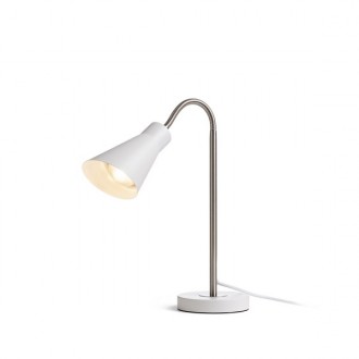 ANIKA stolní matná bílá matný nikl 230V LED E27 15W