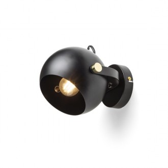 AGNETA přisazená černá  230V LED E27 11W
