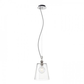 BABU NEW 22 závěsná  čiré sklo/chrom 230V LED E27 15W