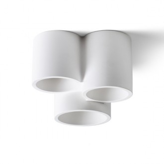 GINA III stropní sádrová 230V LED GU10 3x5W