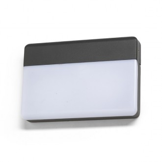 GAVIN nástěnná antracitová mléčný akryl 230V LED 13W IP65 3000K