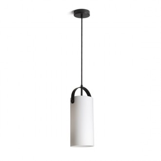 JULIETTA 31 závěsná  opálové sklo/černá 230V LED E27 15W