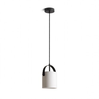 JULIETTA 16 závěsná  opálové sklo/černá 230V LED E27 15W