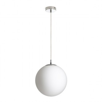 LUNA 30 závěsná  opálové sklo/chrom 230V LED E27 15W