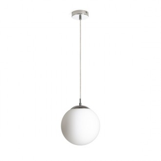 LUNA 25 závěsná  opálové sklo/chrom 230V LED E27 15W