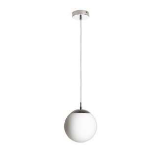 LUNA 20 závěsná  opálové sklo/chrom 230V LED E27 11W