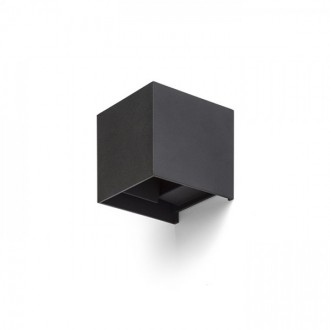 TITO SQ DIMM nástěnná černá 230V LED 2x3W IP65 3000K