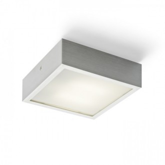 STRUCTURAL LED 20x20 přisazená  česaný hliník 230V LED 12W  3000K