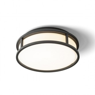 GRANDE LED 25 stropní opálové sklo/černá 230V LED 12W IP44 3000K