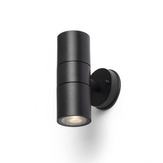 SORANO II nástěnná černá plast 230V LED GU10 2x8W IP44