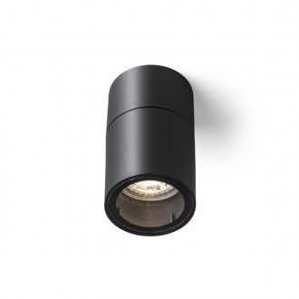 SORANO stropní černá plast 230V LED GU10 8W IP44