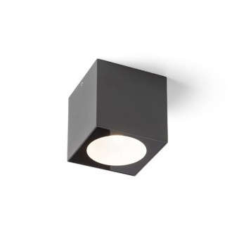 SENZA SQ stropní antracitová čiré sklo 230V LED 6W IP65 3000K