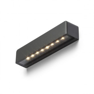 SAMPO nástěnná antracitová 230V LED 9W IP65 3000K