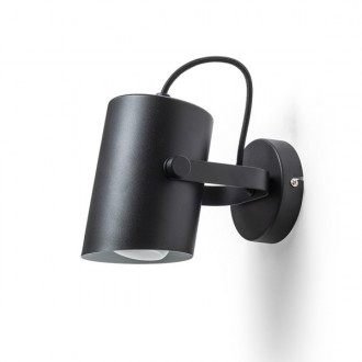 HAREN přisazená černá  230V LED E27 15W