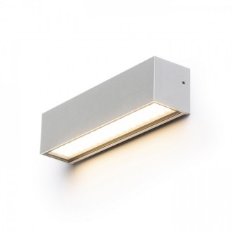 CAMARGUE nástěnná stříbrnošedá satinované sklo 230V LED 6W IP65 3000K