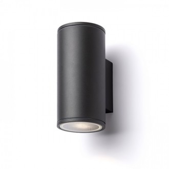 LIZZI II nástěnná antracitová 230V GU10 2x35W IP54