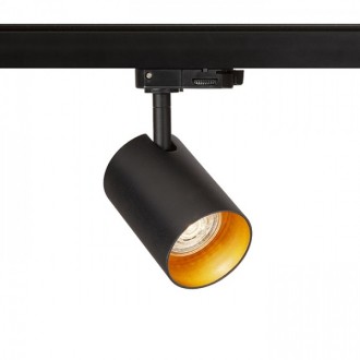 CONNOR pro tříokr. lištu černá/zlatá 230V LED GU10 10W