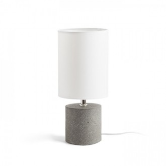 CAMINO stolní se stínidlem bílá cement 230V LED E27 15W