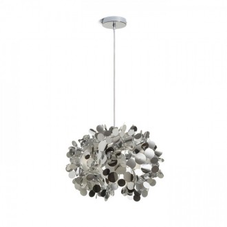 CONFETTI závěsná  chromovaná fólie 230V LED E27 15W
