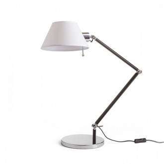 MONTANA stolní bílá/černá chrom 230V LED E27 11W
