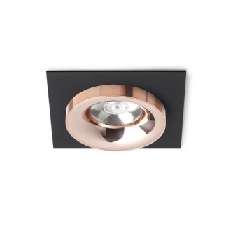 SHARM SQ I zápustná černá měď/měď 230V LED 10W 24° 3000K