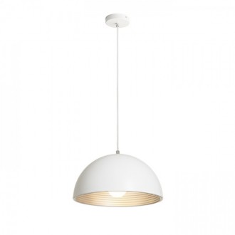 CARISSIMA 40 závěsná matná bílá/stříbrnošedá  230V LED E27 15W