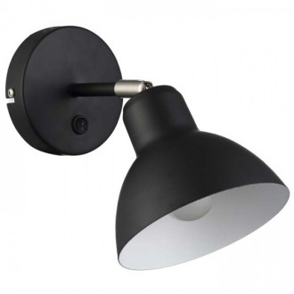 BAROQUE nástěnná černá chrom 230V LED E27 11W