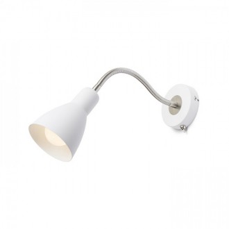 KAYA nástěnná bílá matný nikl 230V LED E27 15W