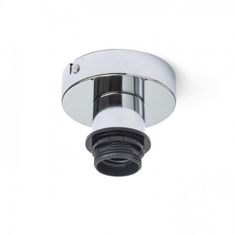 SOLO R stropní základna  chrom 230V LED E27 15W