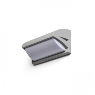 MORA nástěnná stříbrnošedá  230V LED E27 15W IP54
