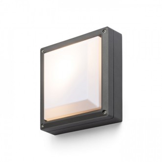 DELTA 215 přisazená antracitová  230V LED E27 15W IP54
