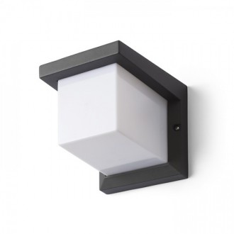 HIDE SQ nástěnná antracitová  230V LED E27 15W IP44
