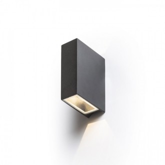 UKKO nástěnná černá 230V LED 2x3W 55° IP54 3000K
