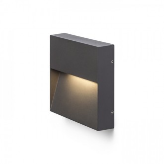 AQILA SQ nástěnná antracitová 230V LED 6W IP54 3000K