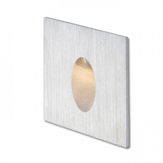 ELICA SQ zápustná česaný hliník 230V LED 3W IP54 3000K