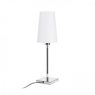 LULU stolní bílá/černá chrom 230V LED E27 8W