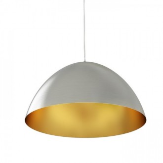 MERYLYN 48 závěsná  česaný hliník/zlatý lak 230V LED E27 15W