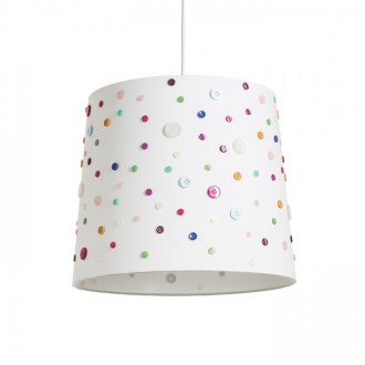 DELISA 35/30 stínidlo bílá knoflíky max. 28W