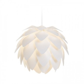ENCOMBRE závěsná  bílé PVC 230V LED E27 15W