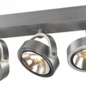 KELLY III nástěnná  česaný hliník 230V LED G53 3x15W