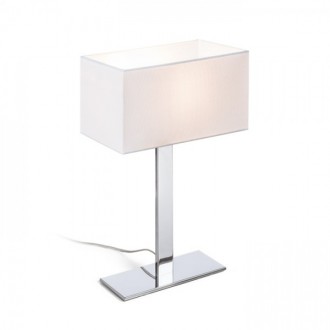 PLAZA M stolní bílá chrom 230V LED E27 15W