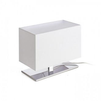 PLAZA S stolní bílá chrom 230V LED E27 15W