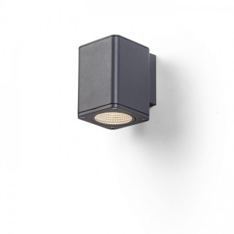 MIZZI SQ I nástěnná antracitová 230V LED 12W 44° IP54 3000K