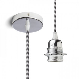 ELISA závěsná sada CHZ+Č/BK+CHO   230V LED E27 15W