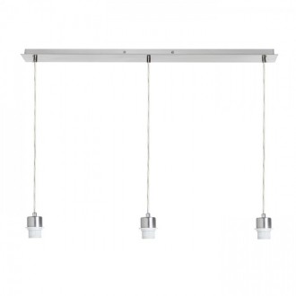 MORE 80 stropní závěsná základna  chrom 230V LED E27 3x15W