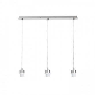 MORE 60 stropní závěsná základna  matný nikl 230V LED E27 3x15W