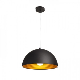CARISSIMA 40 závěsná matná černá/zlatá  230V LED E27 15W